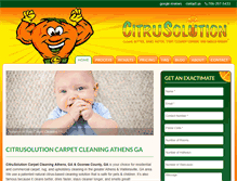 Tablet Screenshot of citruscarpetcleaningathens.com